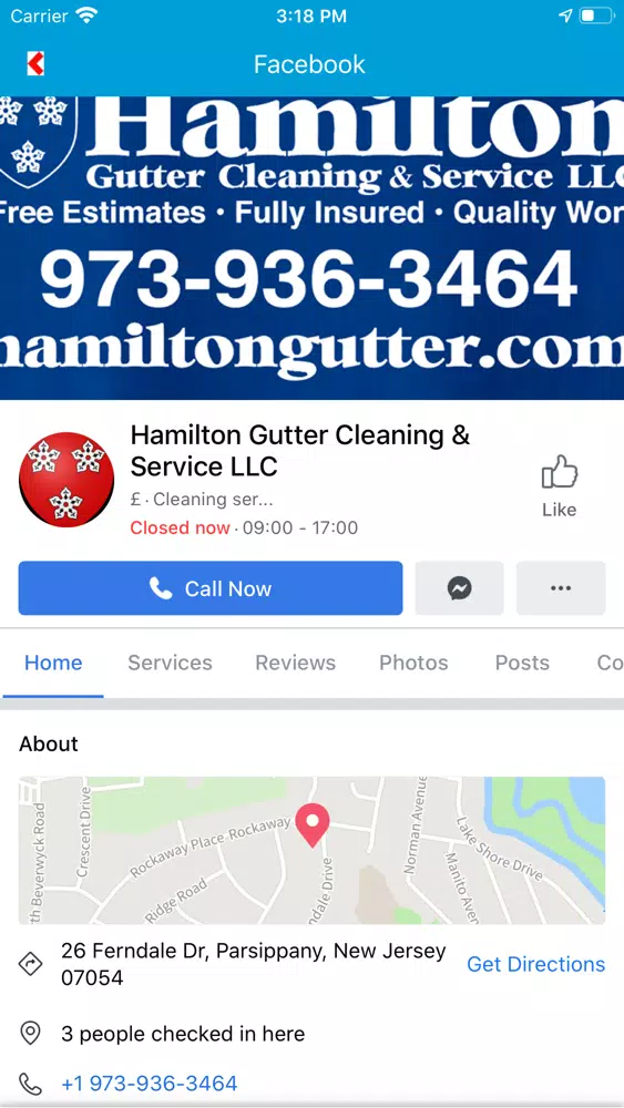 Tangkapan layar Hamilton Gutter Cleaning
