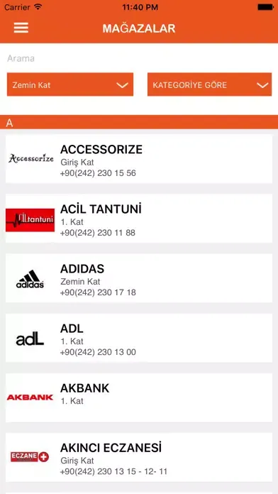 Capturas de tela do Antalya Migros AVM