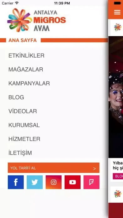 Capturas de tela do Antalya Migros AVM