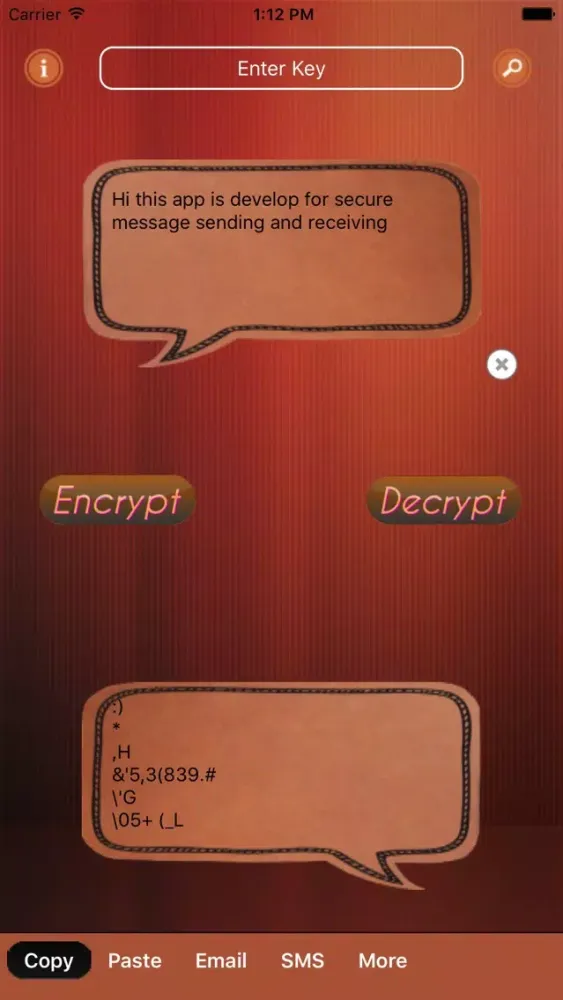 Tangkapan skrin Smart Message Secure SH