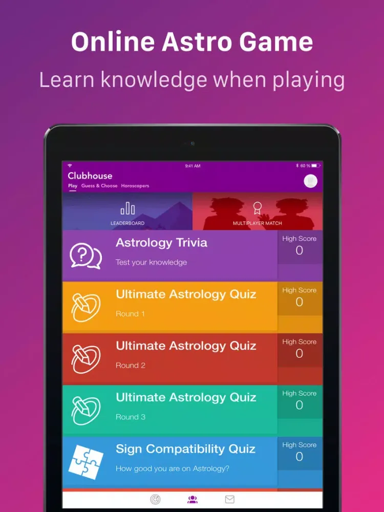 Horoscoper Club: Play Together iPad  Screenshots