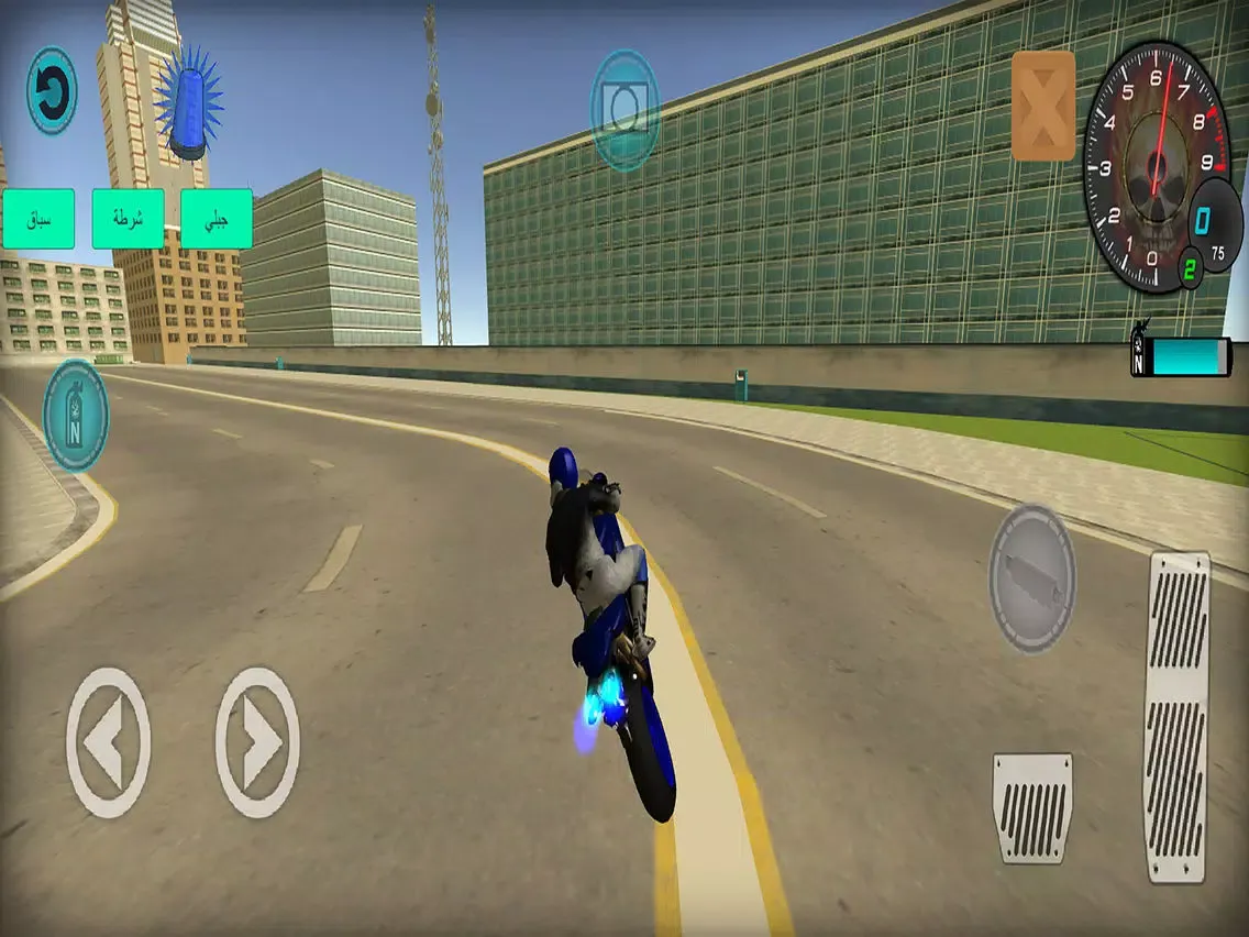 Captures d'écran de موتو سيكل درفت سباق - شرطة - جبلي iPad 