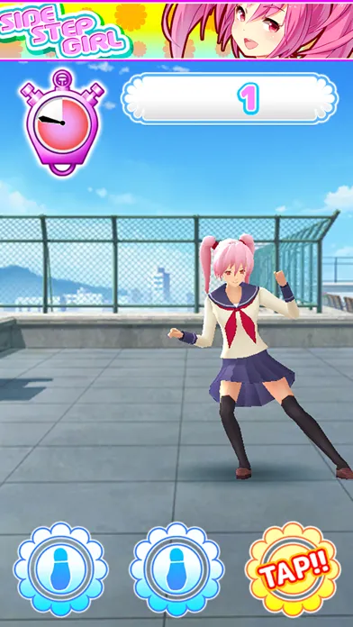 Ảnh chụp màn hình của SIDE STEP GIRL - Free Anime Game -