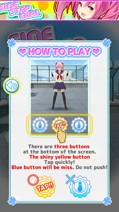 Ảnh chụp màn hình của SIDE STEP GIRL - Free Anime Game -