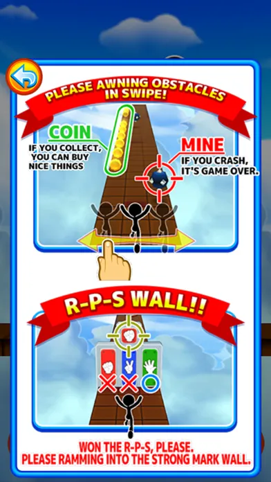 Tangkapan skrin RPS DASH - Free Run Game -