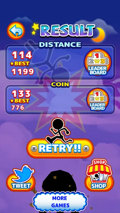 Tangkapan skrin RPS DASH - Free Run Game -