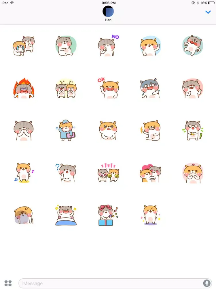 تصاویر Hamstermoji Stickers for imessages iPad 