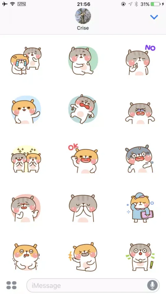 تصاویر Hamstermoji Stickers for imessages