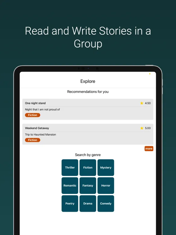 GroupTales: Round Robin Story iPad 应用截图