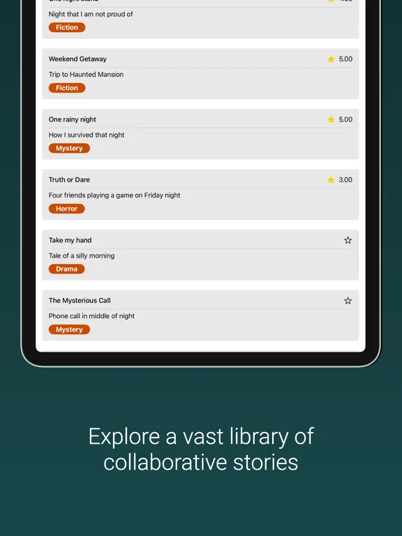 GroupTales: Round Robin Story iPad 应用截图