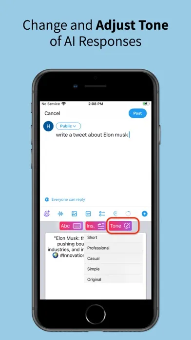 AI Keyboard Chatbot Screenshots