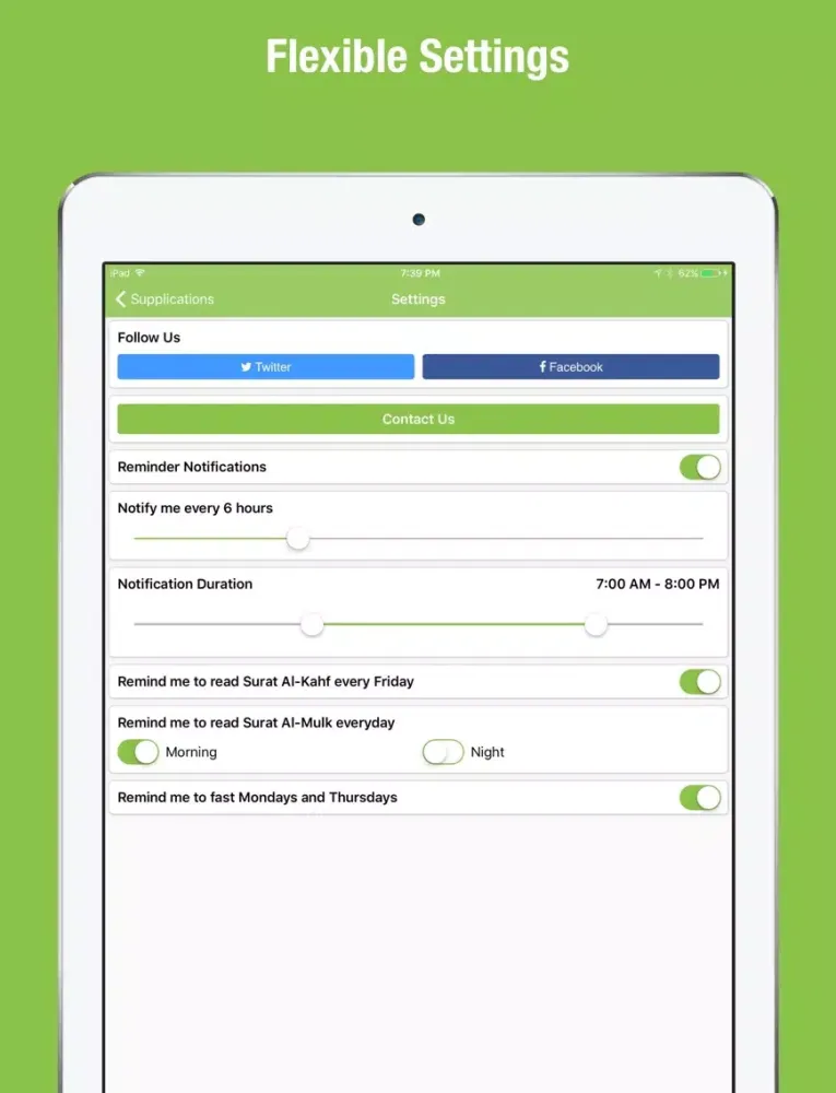 Zakerny Bellah - ذكرني بالله iPad  স্ক্রিনশট
