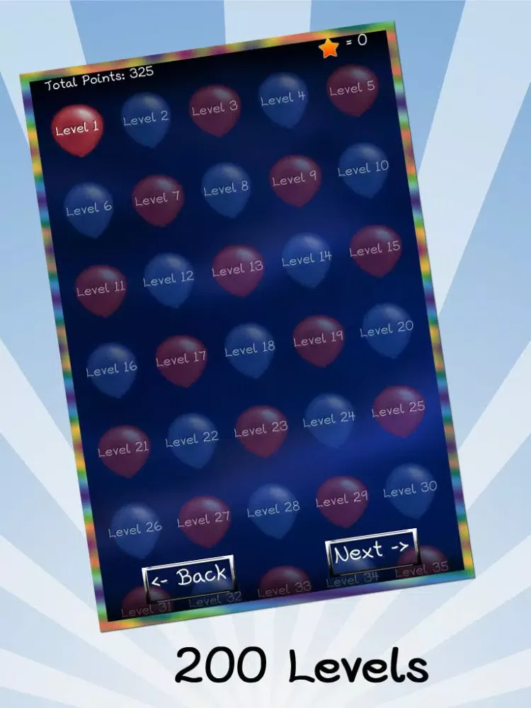 Capturas de tela do Arrows v.s Balloons Free iPad 