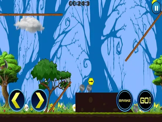 Capturas de tela do Stickman Mountain Bike Rider: Downhill Bike Stunts iPad 