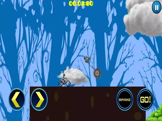 Capturas de tela do Stickman Mountain Bike Rider: Downhill Bike Stunts iPad 