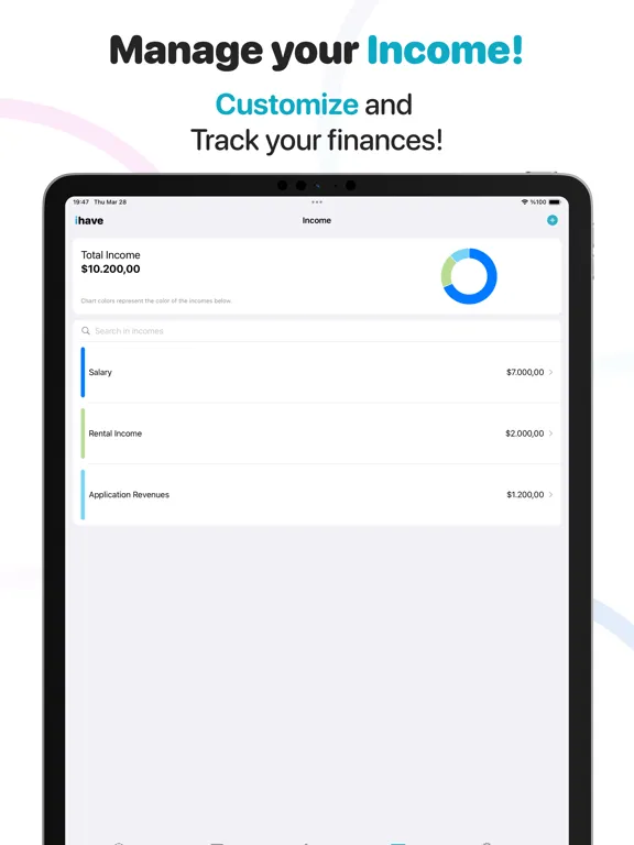 صور ihave - Budget Manager iPad 