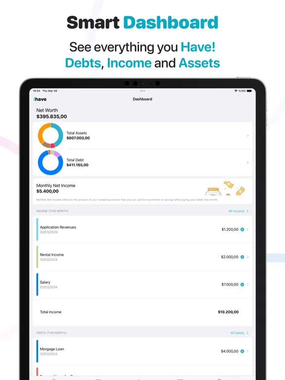 صور ihave - Budget Manager iPad 
