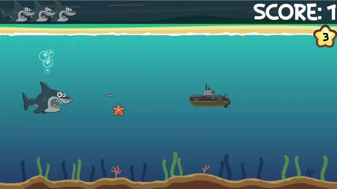 Sharks Journey in Sea স্ক্রিনশট