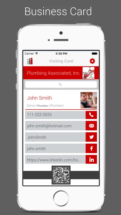 تصاویر i-Card Business Card App