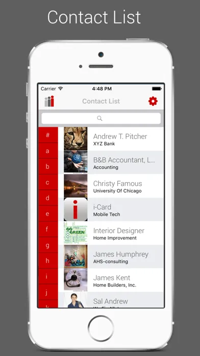 تصاویر i-Card Business Card App