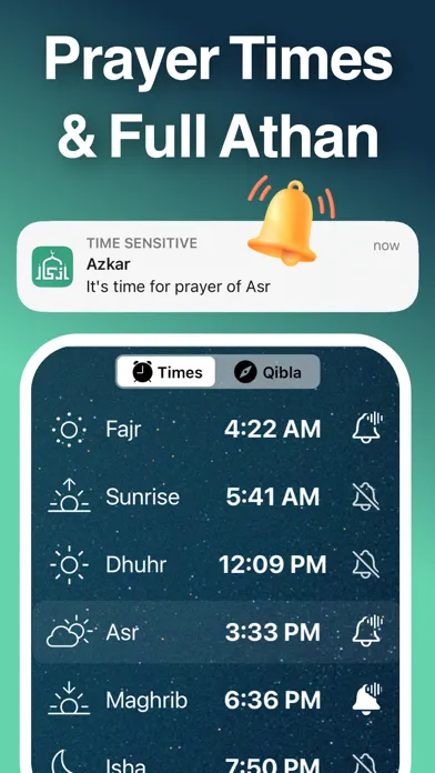 Capturas de pantalla de Azkar • اذكار : Athan & Prayer
