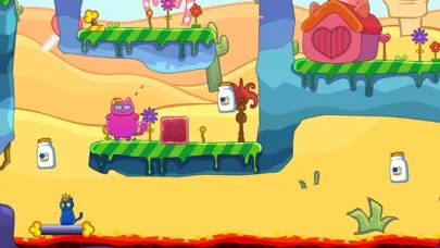 Capturas de tela do Kitty Princess Adventure-two player games