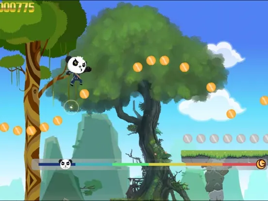 تصاویر Ninja panda angry run game iPad 