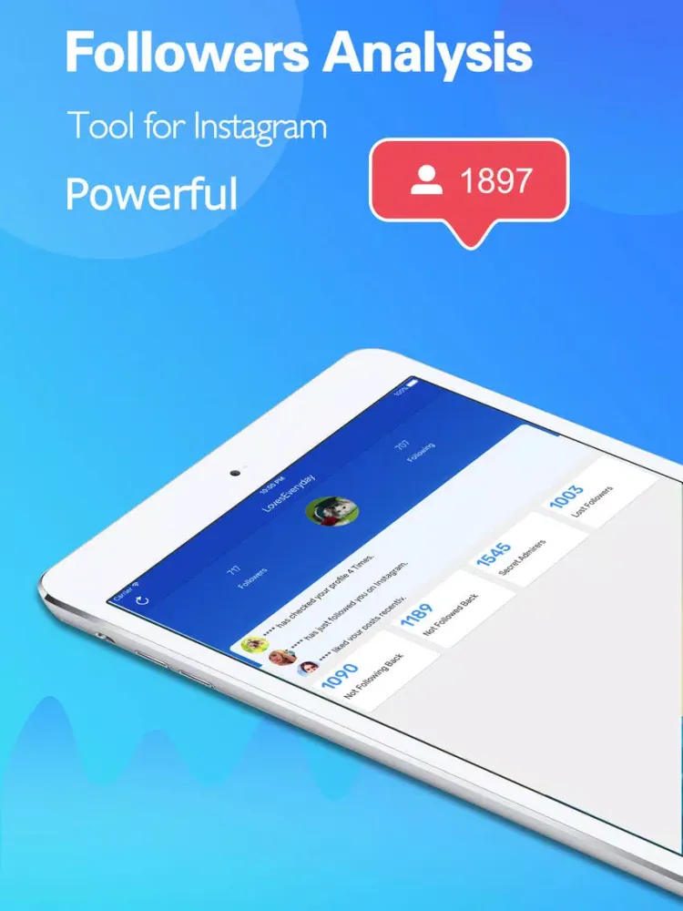 Capturas de tela do Followers Master for Instagram iPad 