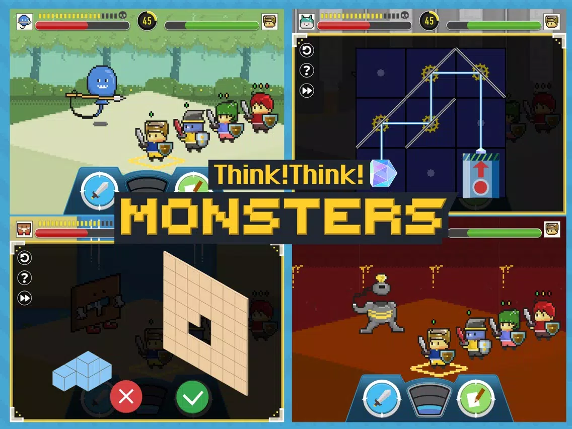 Captures d'écran de Think!Think! Monsters iPad 