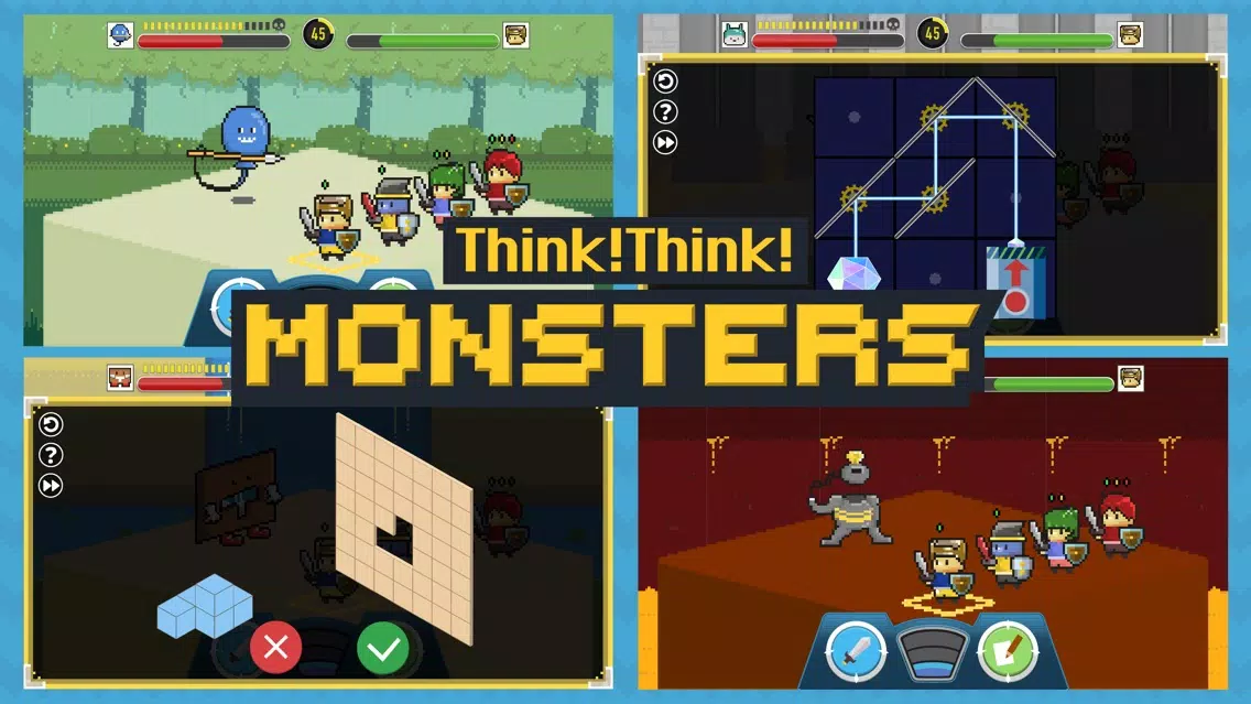 Captures d'écran de Think!Think! Monsters