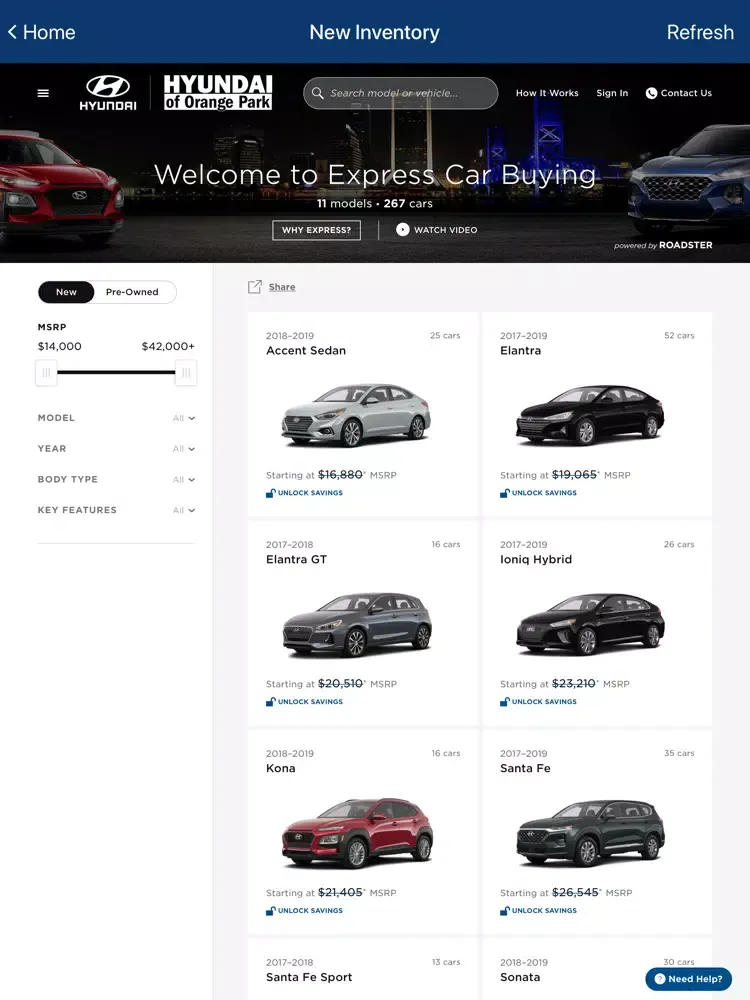 Hyundai of Orange Park Dealer iPad  Ekran Görüntüleri