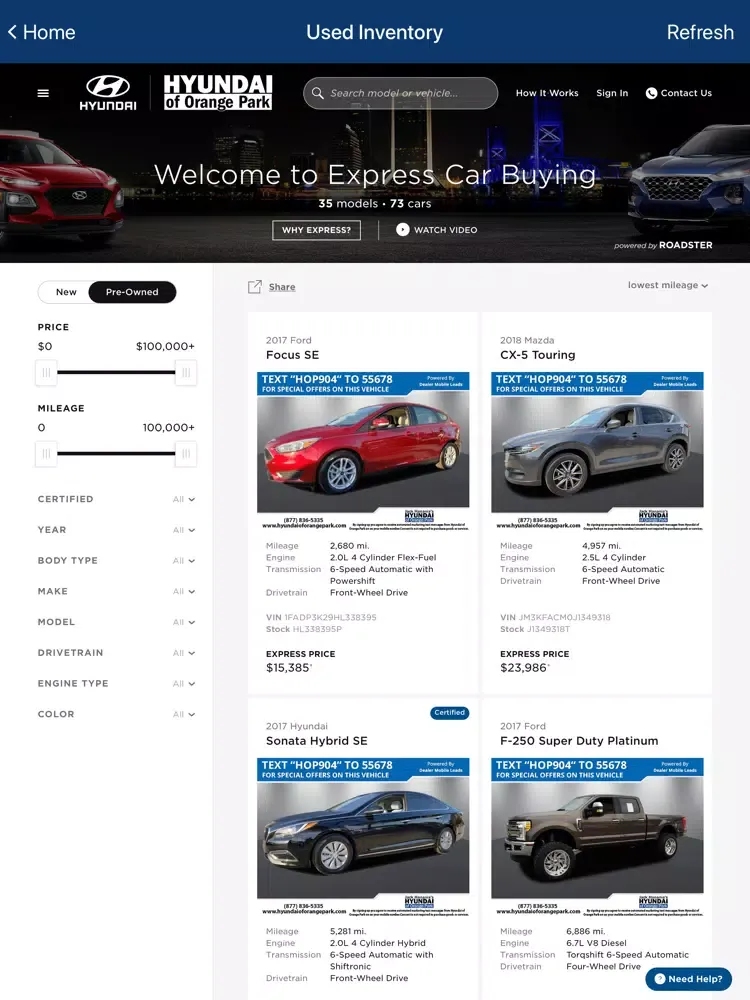Hyundai of Orange Park Dealer iPad  Ekran Görüntüleri