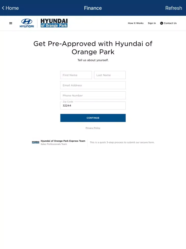 Hyundai of Orange Park Dealer iPad  Ekran Görüntüleri