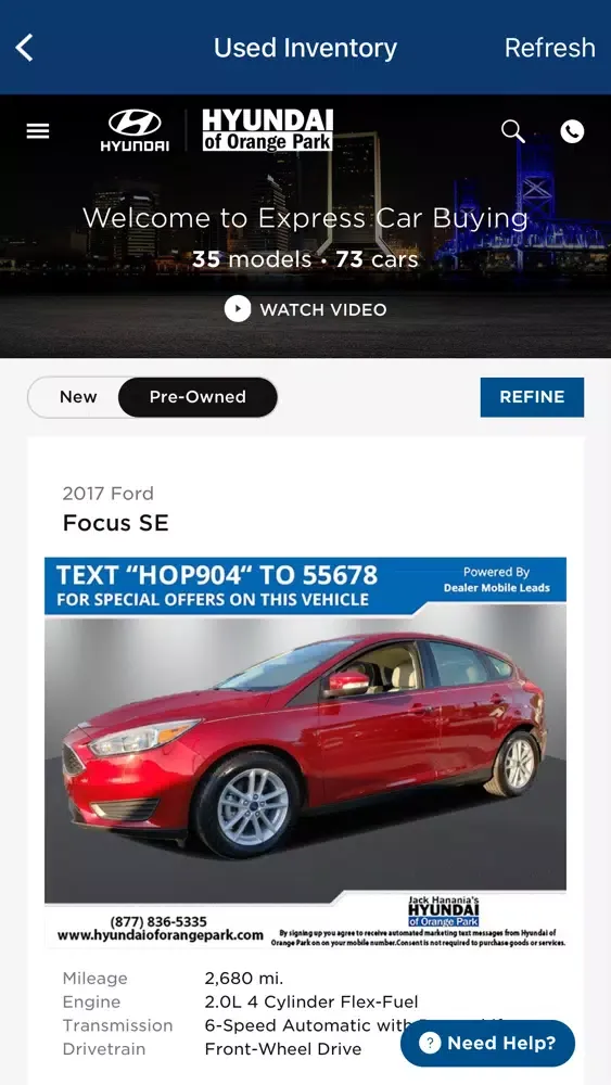 Hyundai of Orange Park Dealer Ekran Görüntüleri