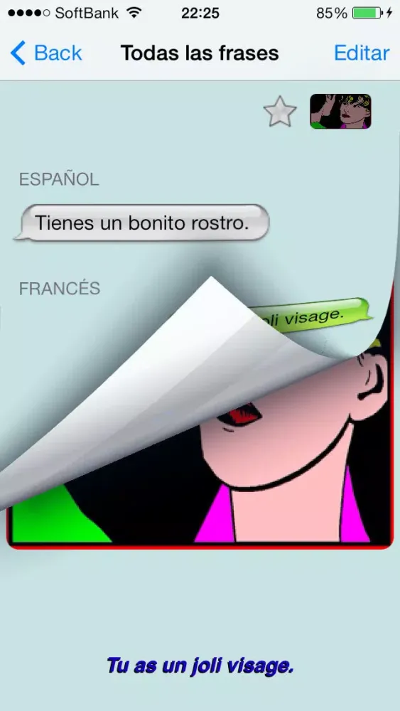 Zrzuty ekranu Francés - Talking Spanish to French Translator and Phrasebook