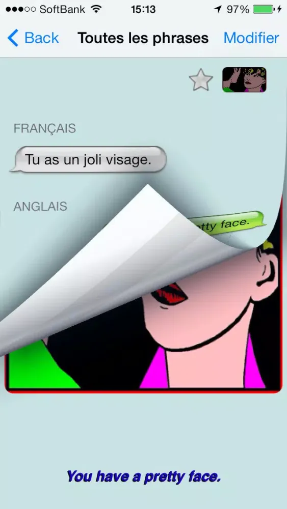 Captures d'écran de Anglais - French to English Talking Phrase Book and Translator