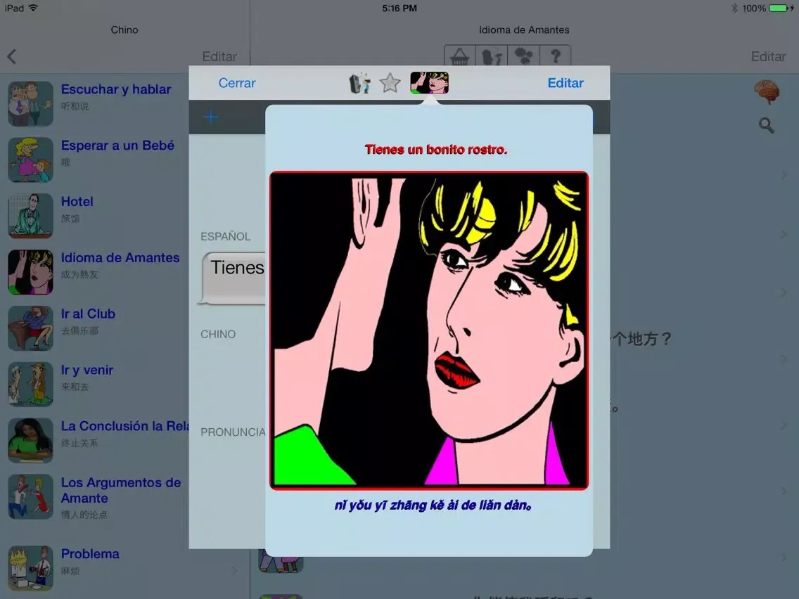 Capturas de pantalla de Chino - Talking Spanish to Chinese Phrase Book - ChinoFrases iPad 