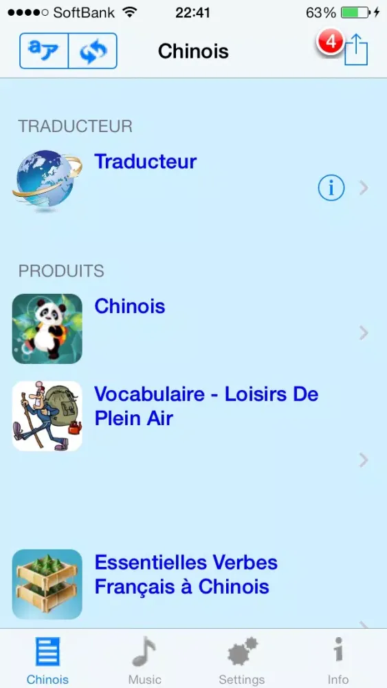 Ảnh chụp màn hình của Chinois - Talking French to Chinese Phrasebook