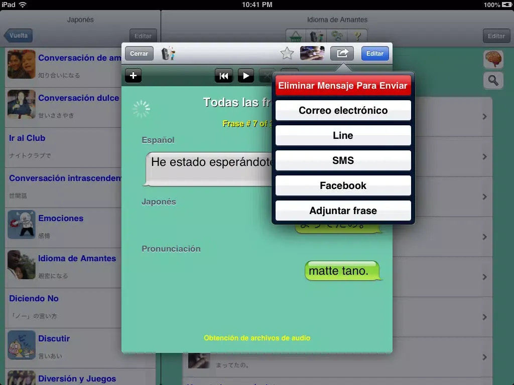Japonés - Talking Spanish to Japanese Translator and Phrasebook iPad  স্ক্রিনশট