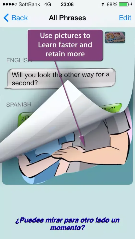 Ảnh chụp màn hình của Spanish - Talking English to Spanish Phrasebook + Translator