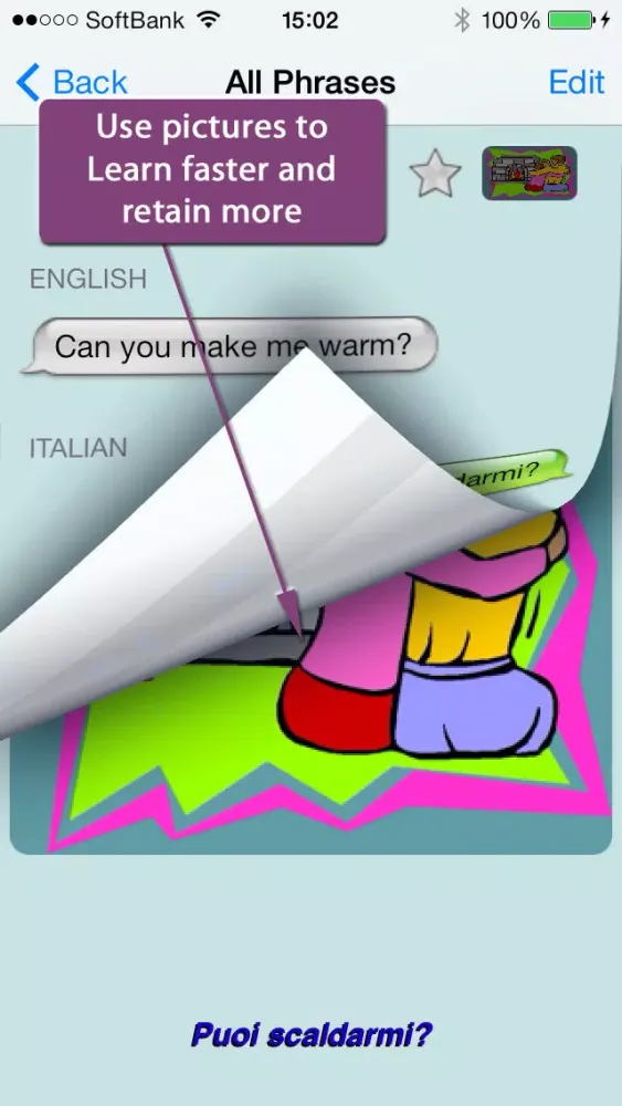 Tangkapan layar Italian - Talking English to Italian Translator and Phrasebook
