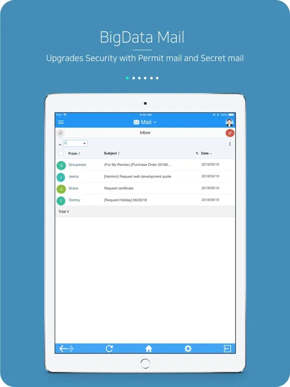 Hanbiro Groupware iPad  Ekran Görüntüleri