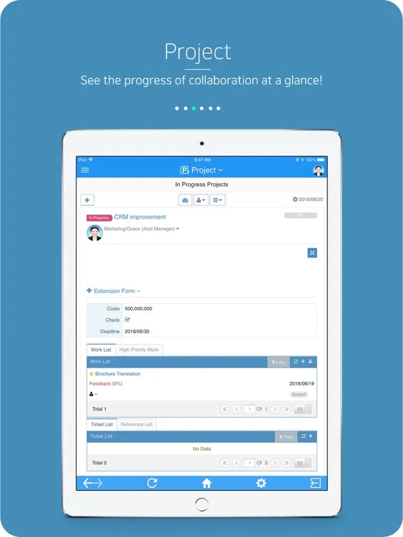 Hanbiro Groupware iPad  Ekran Görüntüleri