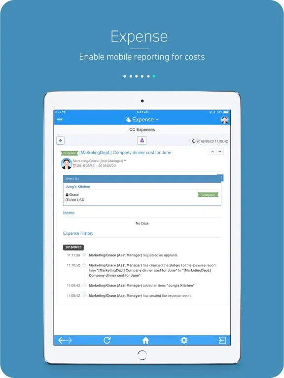 Hanbiro Groupware iPad  Ekran Görüntüleri