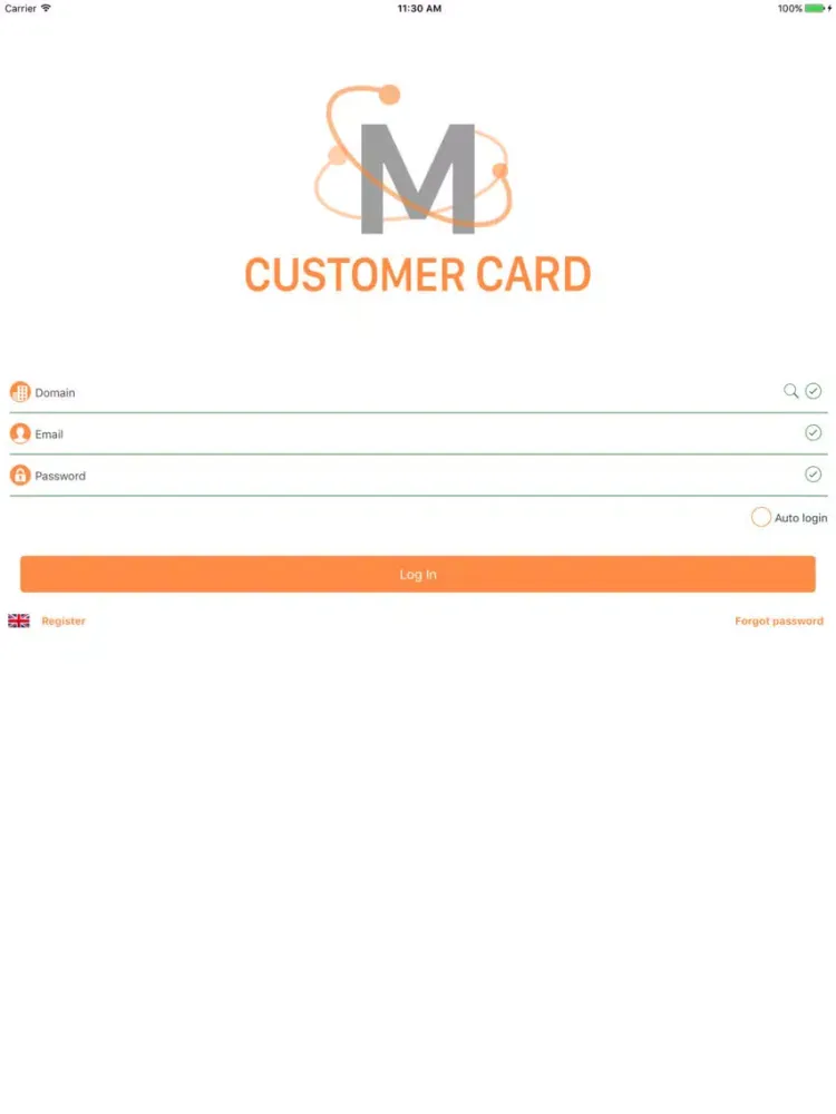 Ảnh chụp màn hình của Moffice CRM Customer Card iPad 