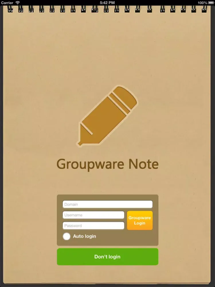 Groupware Note iPad  Screenshots
