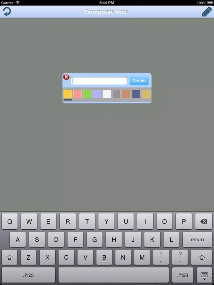 Groupware Note iPad  Screenshots