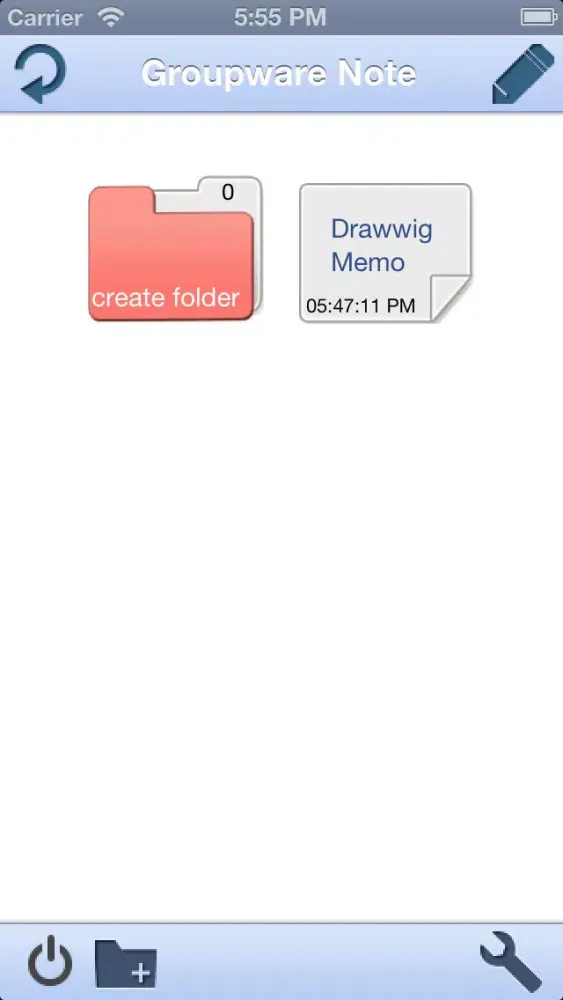 Groupware Note Screenshots