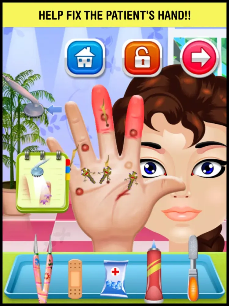 Tangkapan skrin Little Hand Doctor & Nail Spa Game - fun makeover salon for kids (boys & girls) iPad 