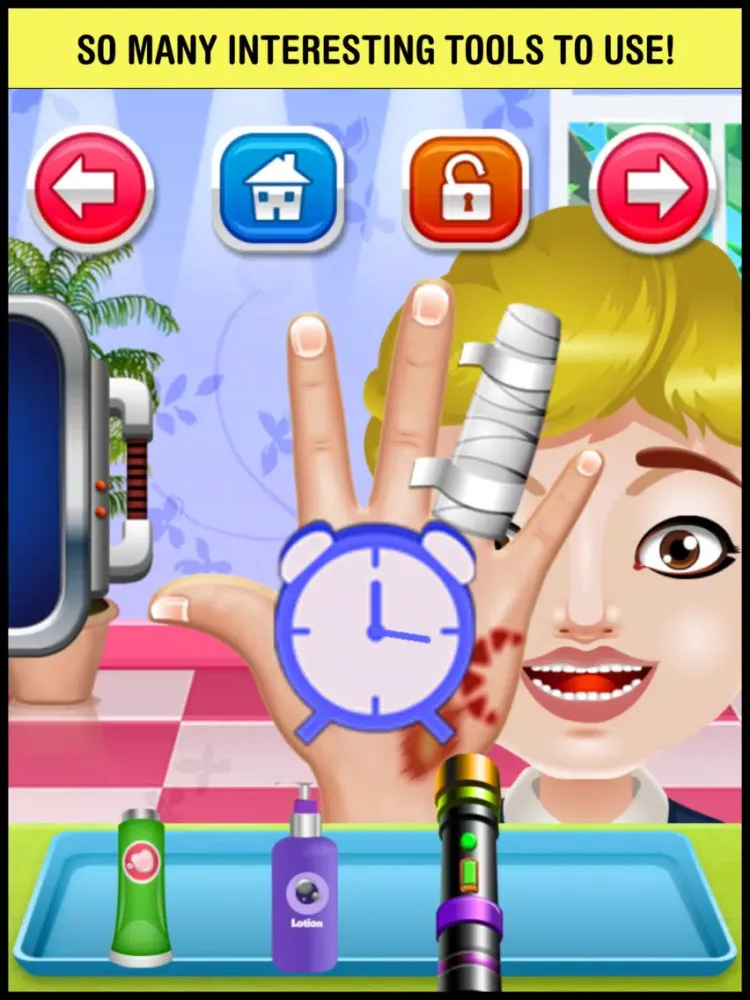 Tangkapan skrin Little Hand Doctor & Nail Spa Game - fun makeover salon for kids (boys & girls) iPad 